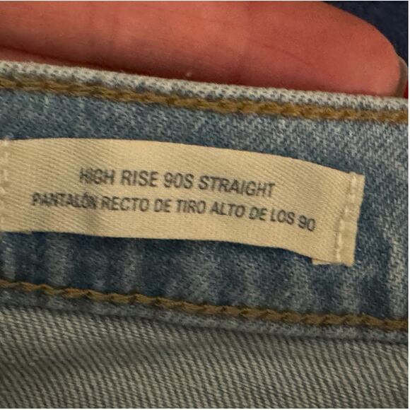 Universal Thread Jeans Womens 2 Short High Rise 90s Straight Comfort Stretch - Picture 6 of 10